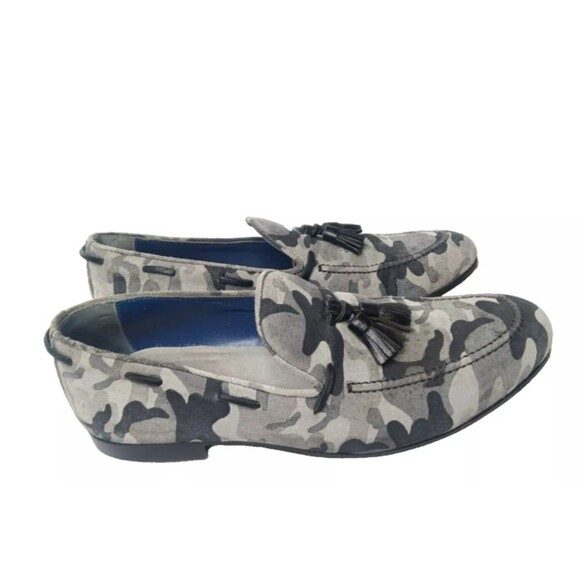 DI MELLA NAPOLI Suede Loafers Men\'s Shoes Size 7.5 Camouflage main image 5